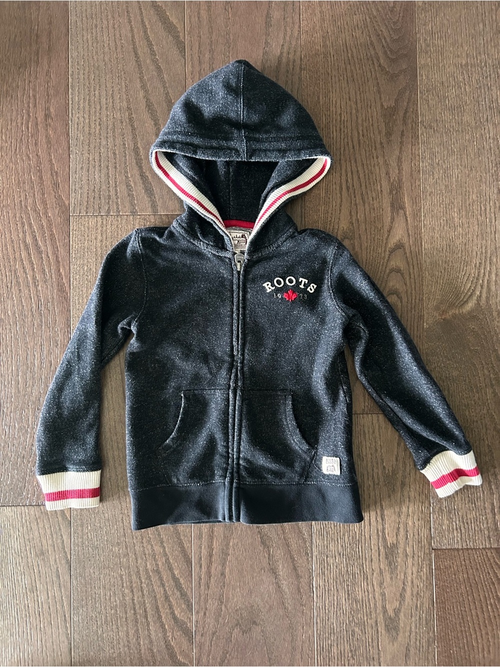 Roots Size 5T Boy's Full Zip Cabin Hoodie